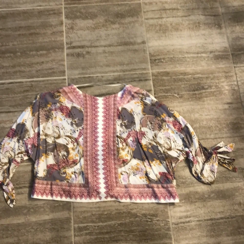 FREE PEOPLE Catch Me If You Can Blouse Top / Small